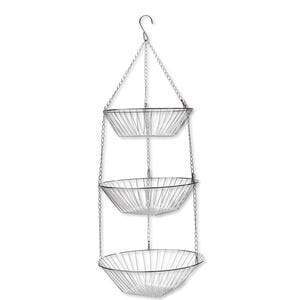 3 Tier Hanging Chrome Basket