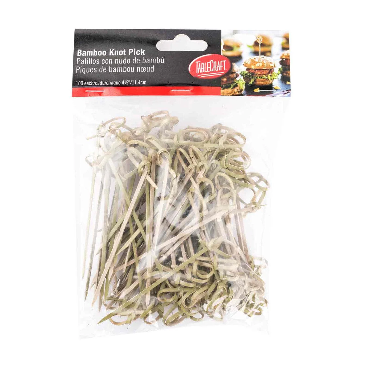 4.5" Knotted Bamboo Picks - Pack Of 100 - Image 3