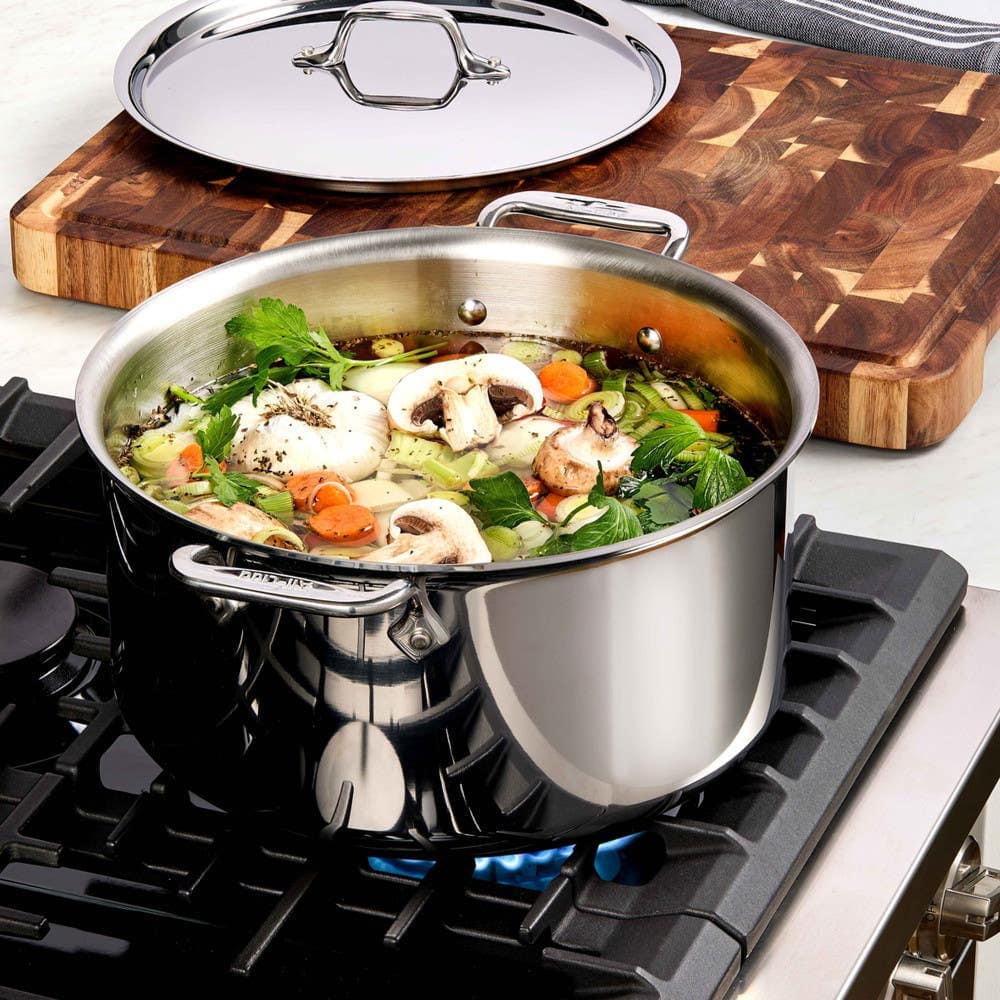 All-Clad D3 Stainless Steel 10 Piece Cookware Set - Image 6