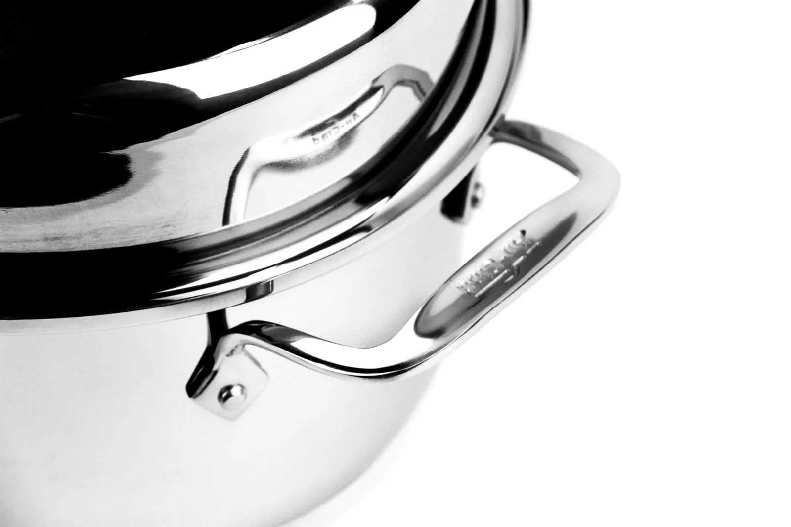 All-Clad Stainless Steel Covered Oval Roaster with Rack - Image 3