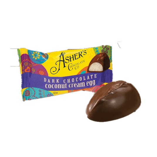 Asher's Dark Chocolate Coconut Cream Egg 1 oz