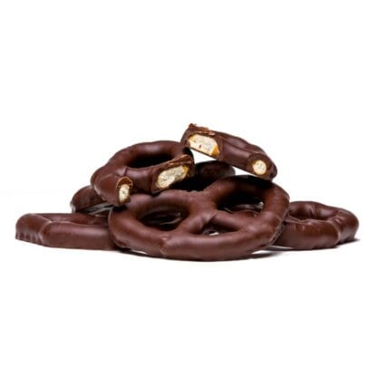 Asher's Dark Chocolate Smothered Pretzel Pieces – 2 lb. Pail - Image 2