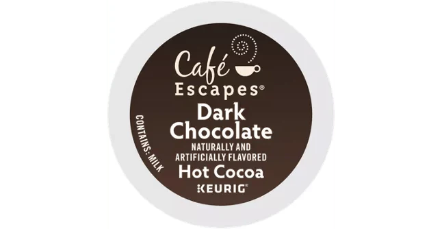 Café Escapes Dark Chocolate K-Cup Hot Cocoa - 24 Count Box