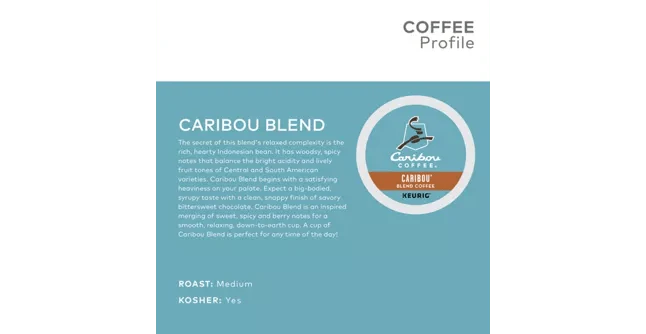 Caribou Coffee Caribou Blend K-Cup Coffee - 24 Count Box - Image 3