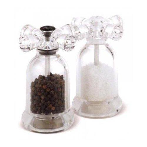 Cole & Mason Tap Acrylic Salt Mill and Pepper Mill Set