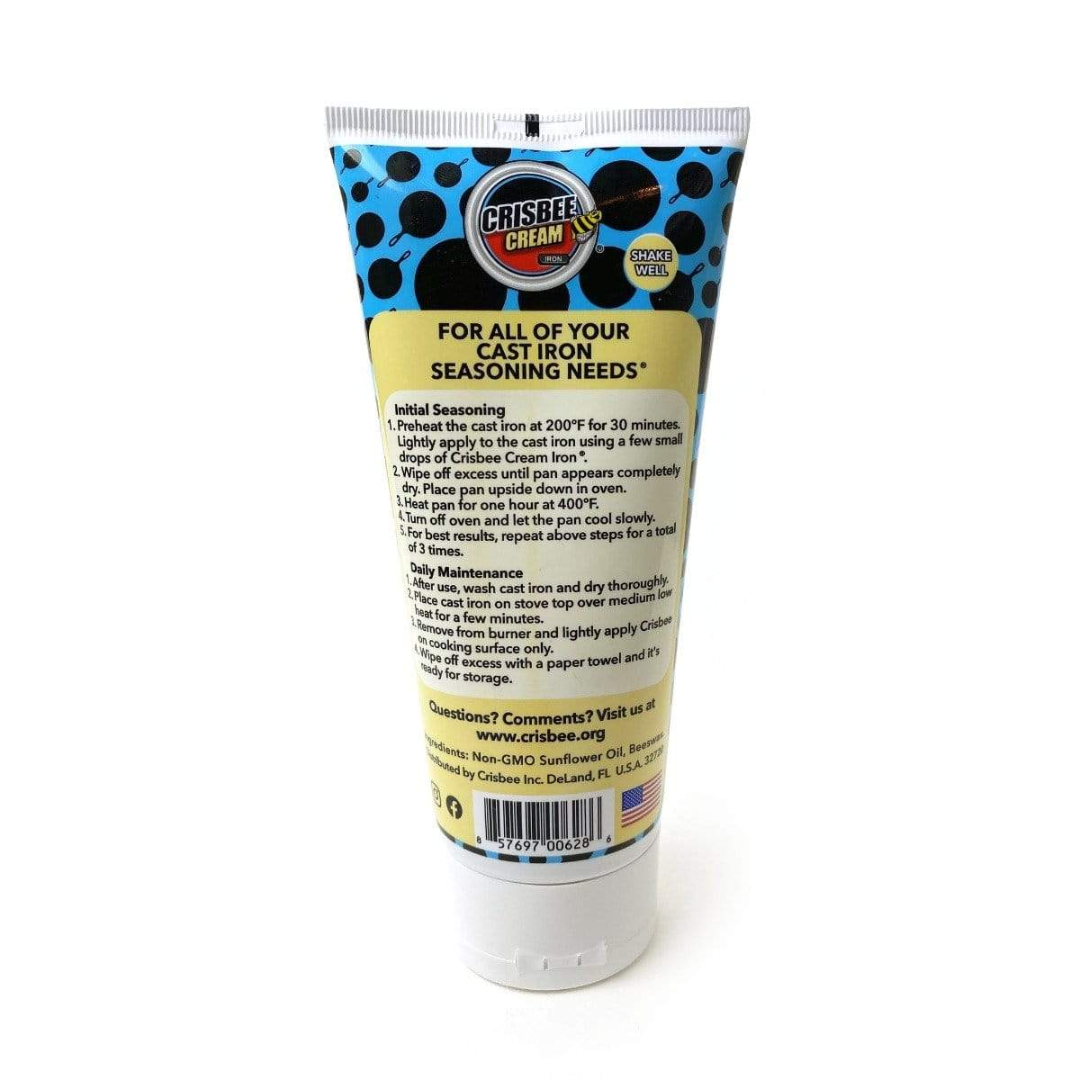 Crisbee Cast Iron Seasoning Cream 6 oz - Image 2