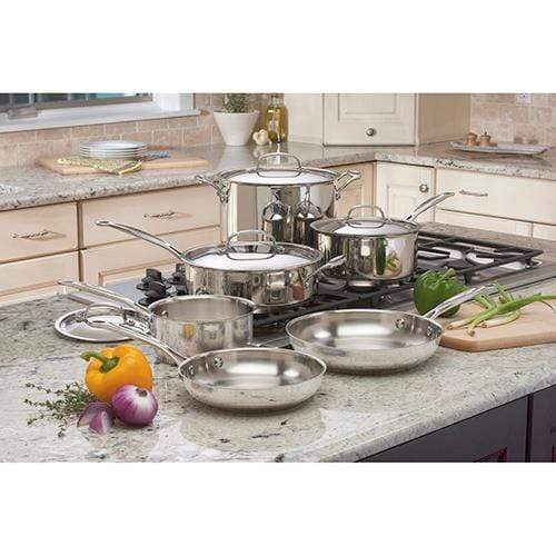 Cuisinart Chef's Classic 10 Piece Classic Cookware Set - Image 2