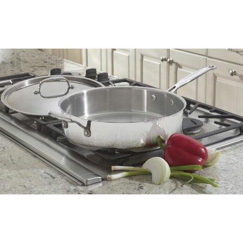 Cuisinart Chef's Classic Stainless 5.5 qt. Sauté Pan - Image 2
