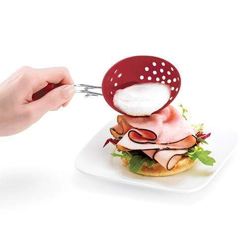 Cuisipro Red Silicone Egg Poacher Set of 2 - Image 3