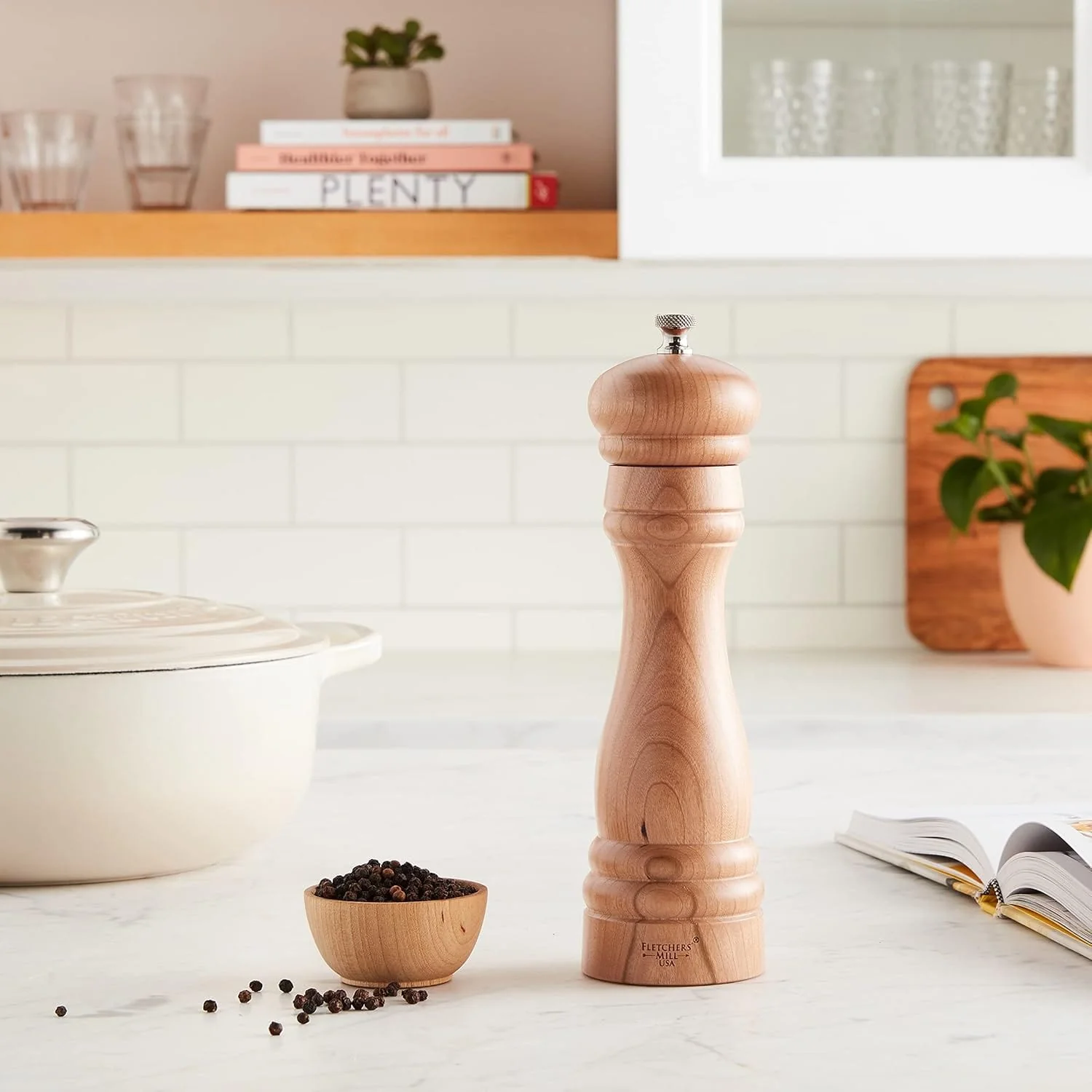 Fletchers' Mill 8" Federal Pepper Mill Cherry - Image 2