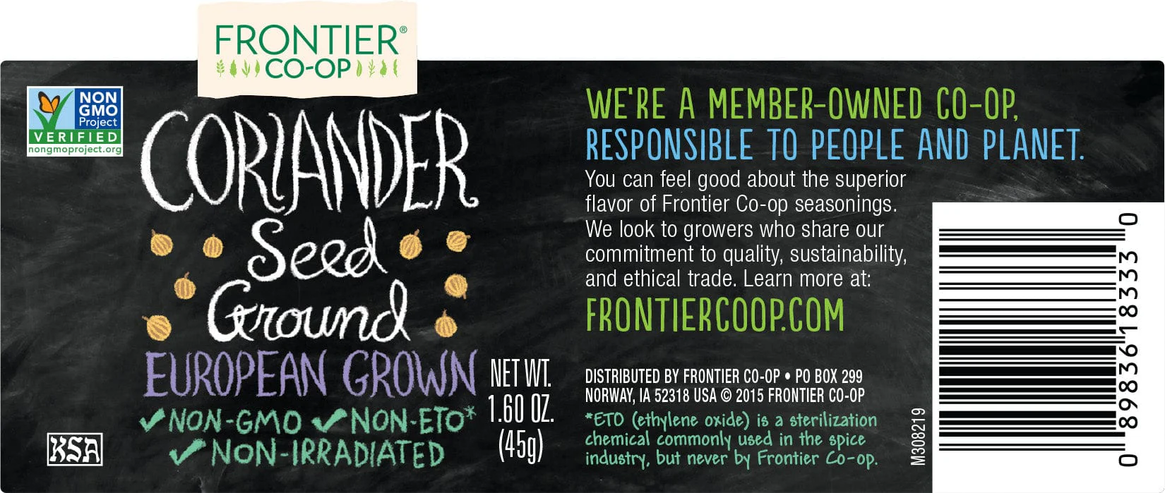 Frontier Co-Op Ground Coriander Seed 1.6 oz - Image 3
