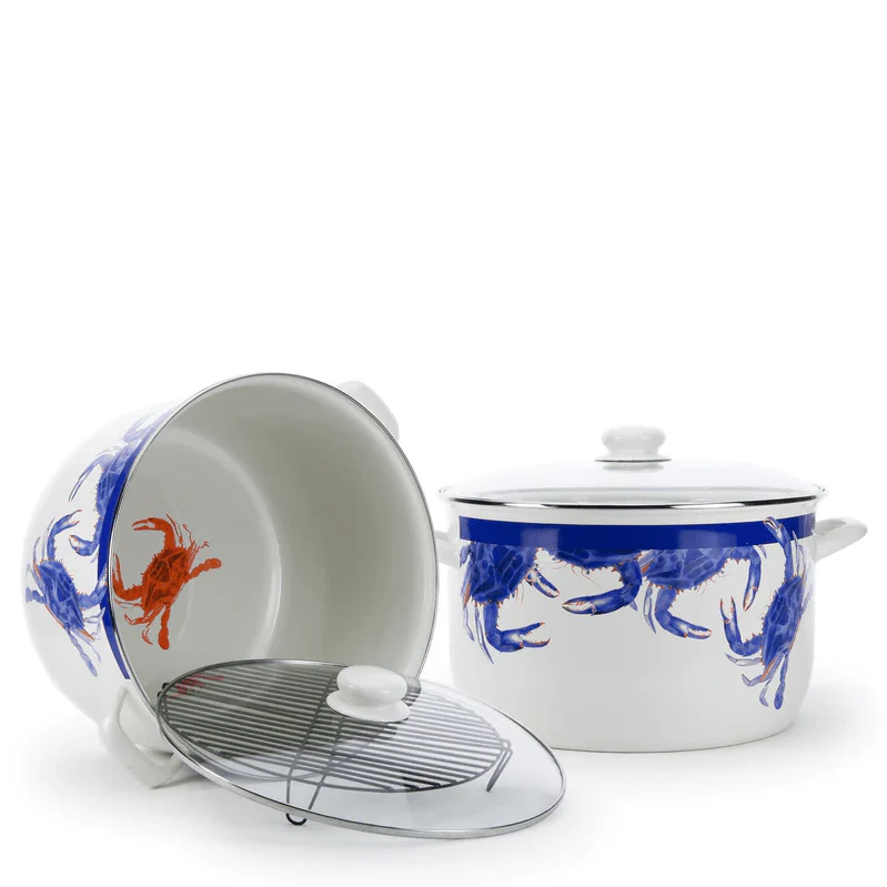 Golden Rabbit Blue Crab 18 qt Stock Pot