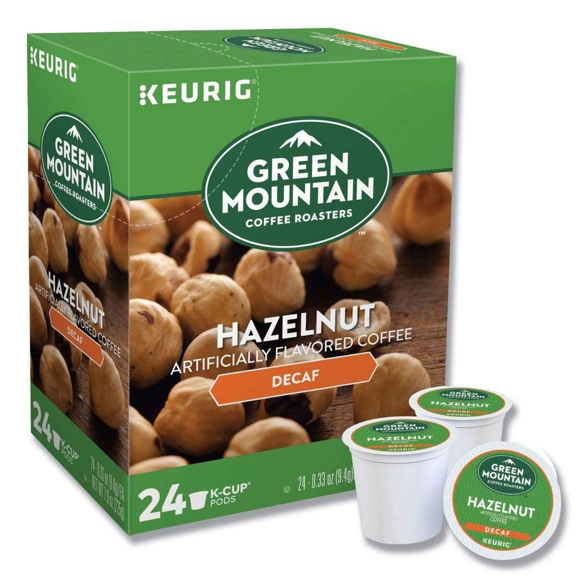 Green Mountain Coffee Roasters Hazelnut Decaf K-Cup Coffee - 24 Count Box - Image 2