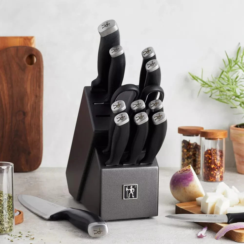 J.A. Henckels Silvercap 14 Piece Knife Set with Block - Image 2
