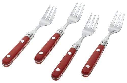 Le Prix Stainless Steel Cocktail Fork, Milano Red