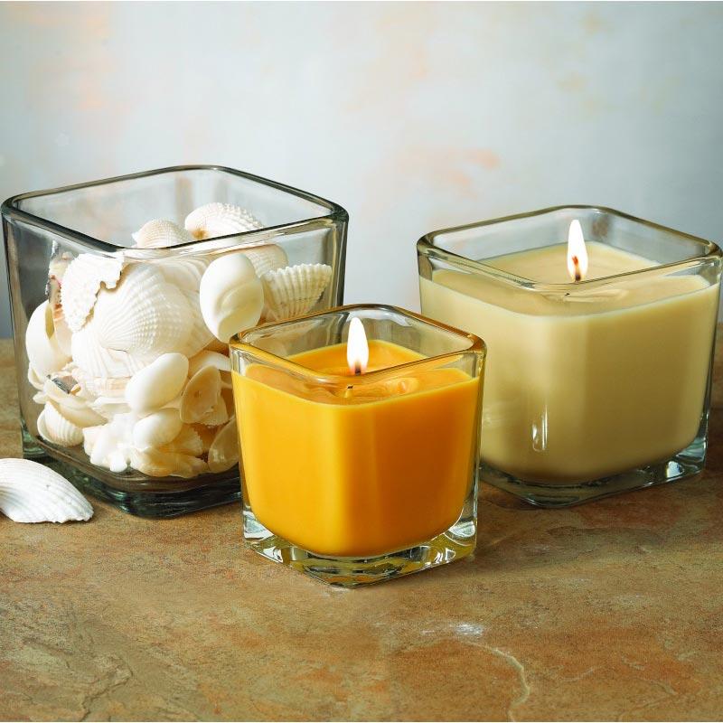 Libbey 3in Small Cube Votive - Image 2