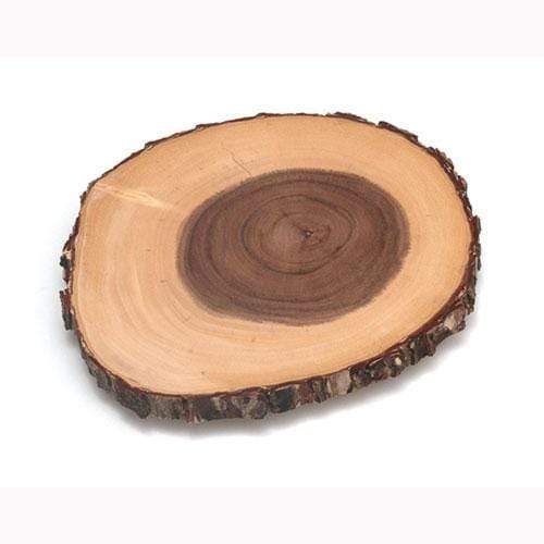 Lipper International Oval 10in-12in Natural Bark Serving Tray