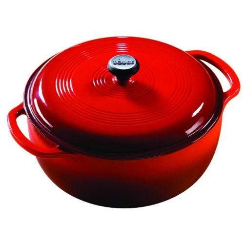 Lodge Color Enamel Cast Iron 6 qt. Dutch Oven - Island Spice Red
