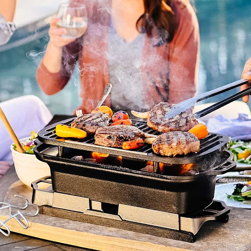 Lodge Sportsman’s Pro Cast Iron Grill - Image 4