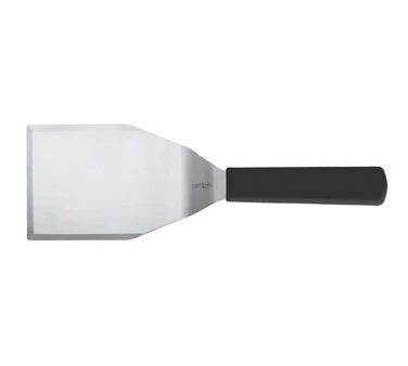 Mundial Stainless Steel 5" x 4" Turner with Black Handle