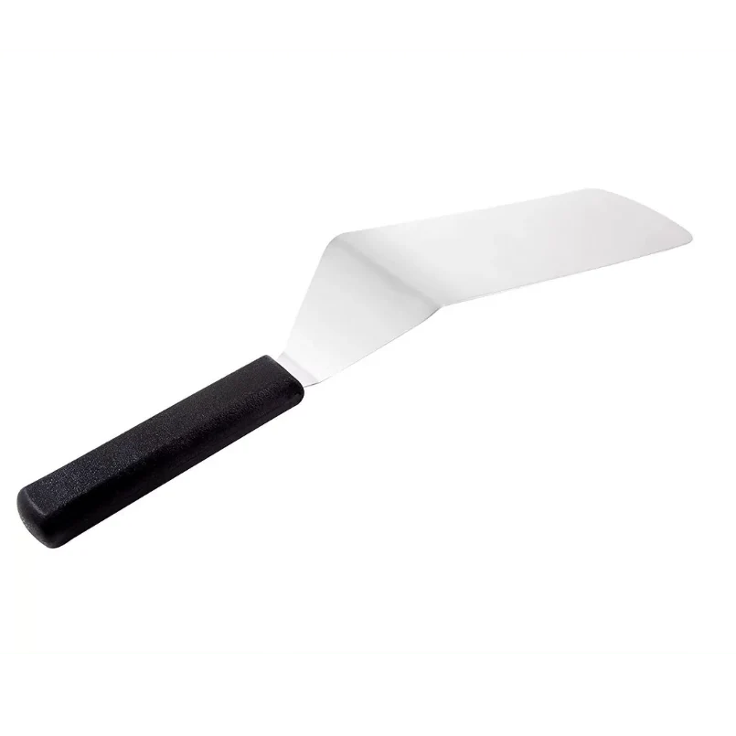 Mundial Stainless Steel 8" x 3"  Turner with Black Handle - Image 2