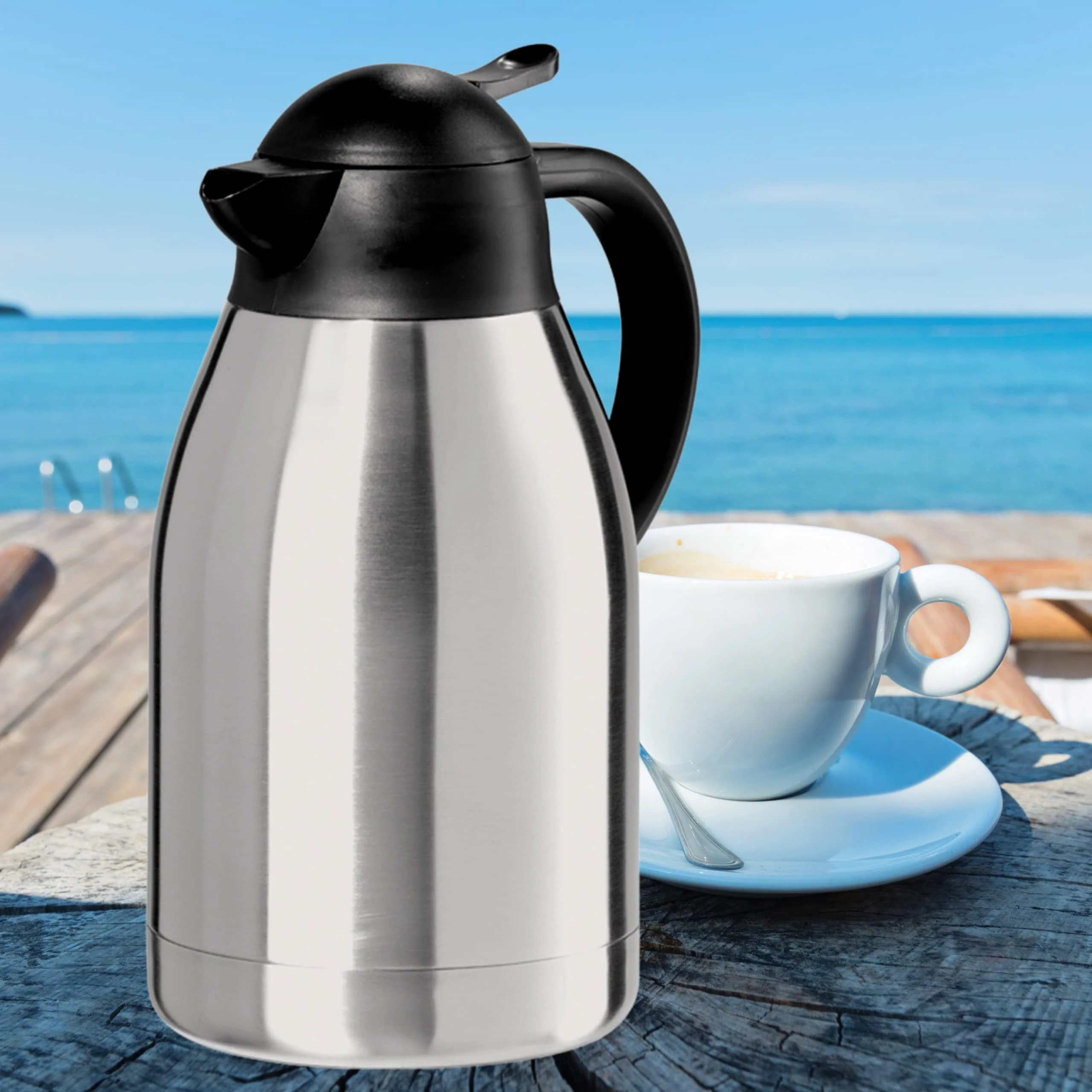 OGGI Catalina 68oz Stainless Steel Thermal Coffee Carafe - Image 2