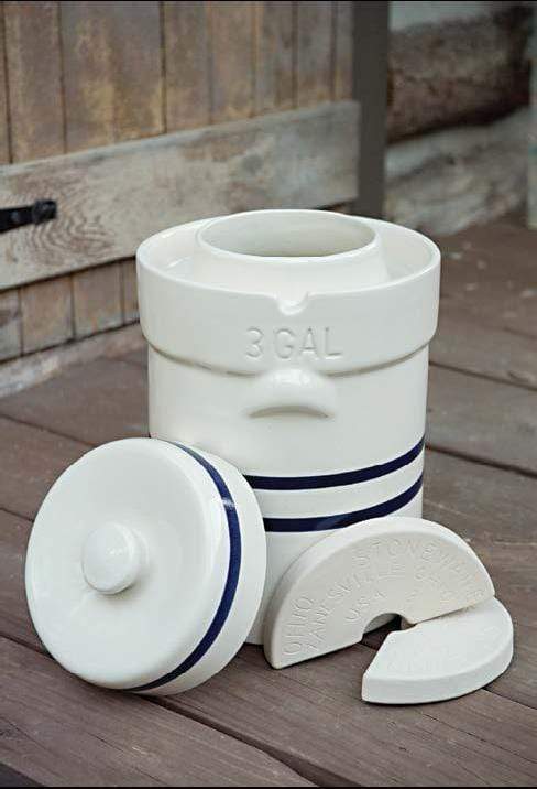 Ohio Stoneware Fermenting Crock Set 3 Gallon