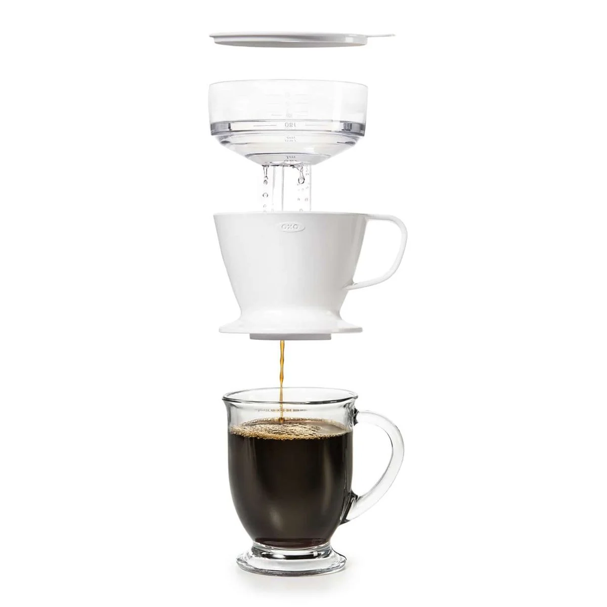OXO Good Grip Pour-Over Coffee Maker with Water Tank - Image 4