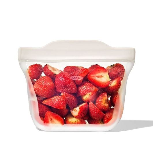 OXO Good Grips 12 oz Silicone Reusable Stand-Up Snack Bag - Image 2