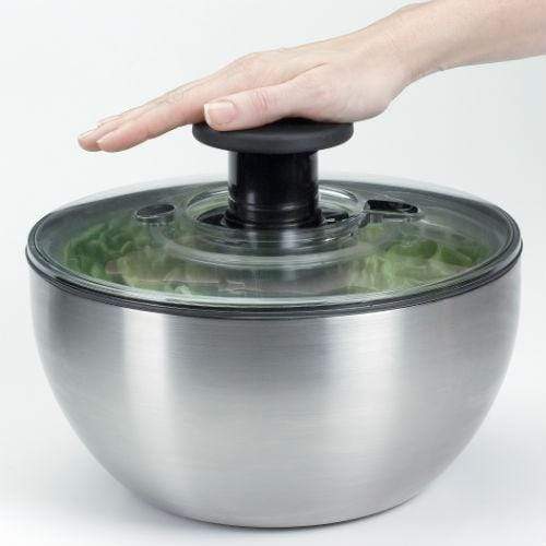 OXO Stainless Steel Salad Spinner - Image 4