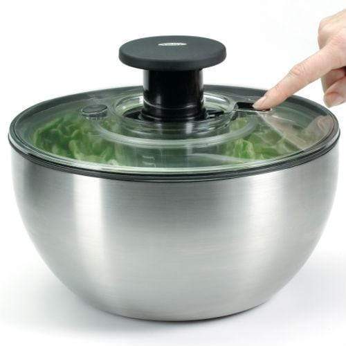 OXO Stainless Steel Salad Spinner - Image 5