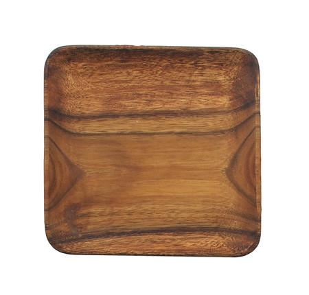 Pacific Merchants 12in Acacia Wood Square Serving Tray