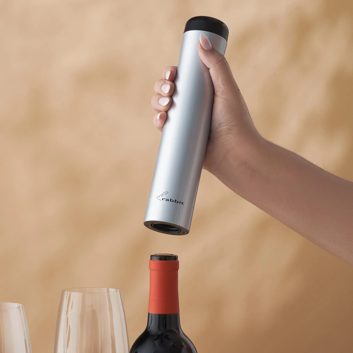 Rabbit Automatic Electric Corkscrew - Silver - Image 2