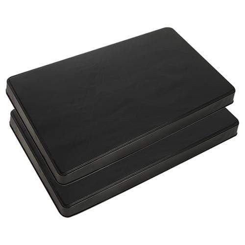 Range Kleen Black Rectangle Burner Covers - Set Of 2