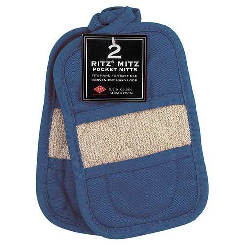 Ritz Mitz Pocket Mitts - Federal Blue (Set Of 2)