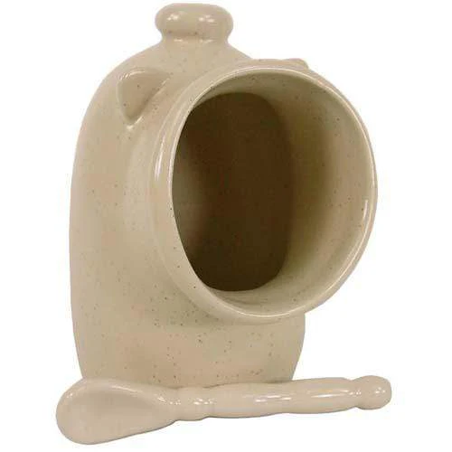 RSVP Stoneware Salt Pig with Tail - Natural