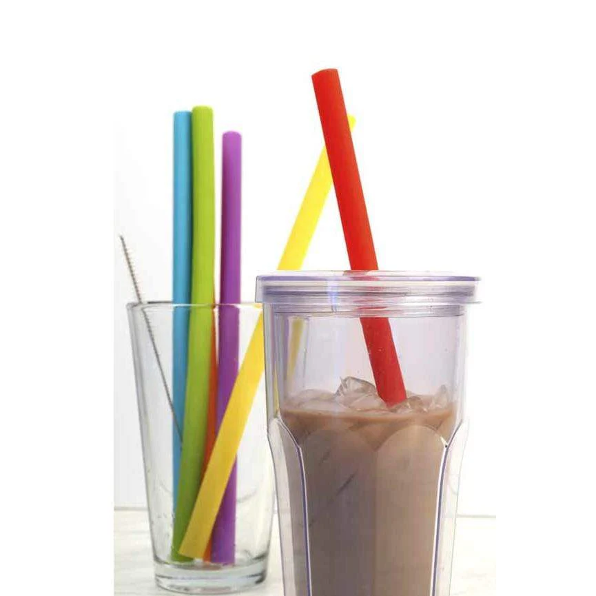 Silicone Smoothie Straws Pack of 6 - Image 2