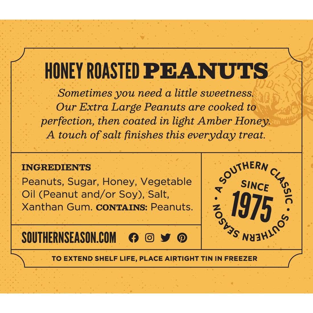 Southern Season Honey Roasted Peanuts 9 oz - Image 3