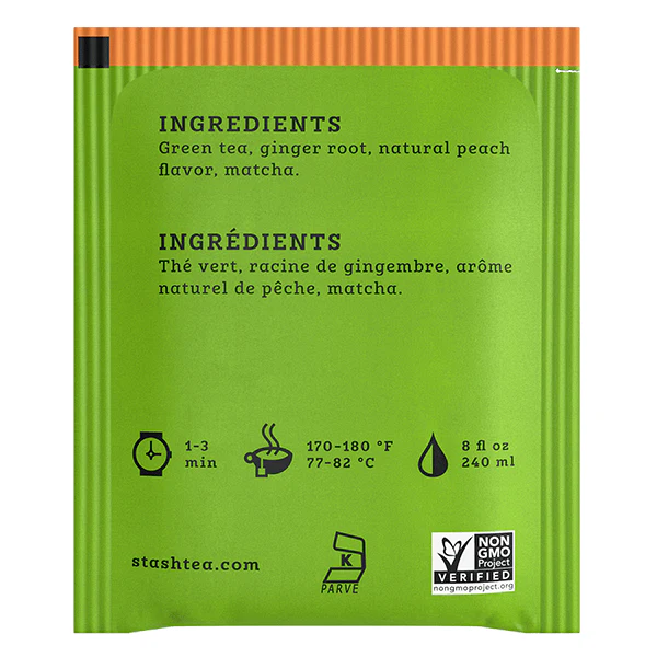 Stash Ginger Peach Green Tea - Image 2