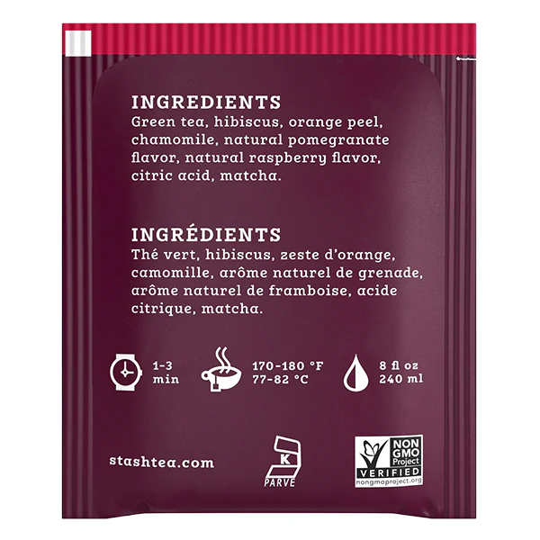 Stash Pomegranate Raspberry Green Tea - Image 2