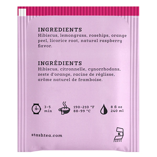 Stash Wild Raspberry Hibiscus Herbal Tea - Image 2