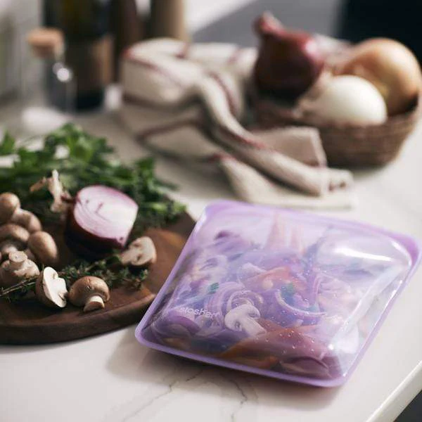 Stasher Reusable Silicone Half-Gallon Bag Purple - Image 2