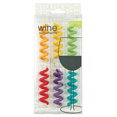 True Fabrications Stem Spring Wine Charms - Silicone (Set Of 6) - Image 3
