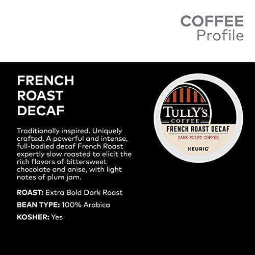 Tully's Coffee French Roast Decaf K-Cup Coffee - 24 Count Box - Image 4
