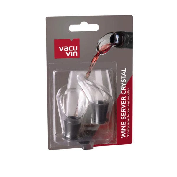 Vacu Vin Wine Server Crystal Set of 2 - Image 4