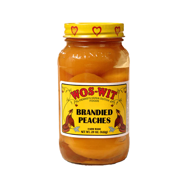 Wos-Wit Brandied Peaches 29 oz