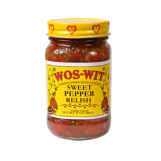 Wos-Wit Sweet Pepper Relish 17 oz