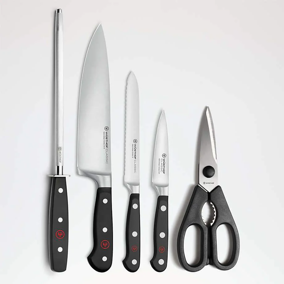 Wüsthof Classic 6-Piece Acacia Knife Block Set - Image 2
