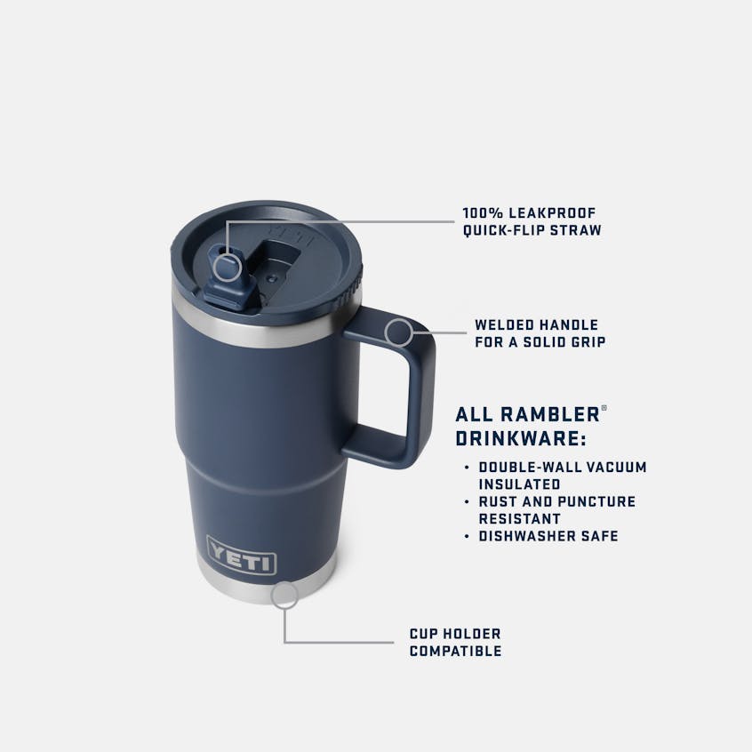 YETI Rambler 20 oz Travel Straw Mug - Ridgeline - Image 3