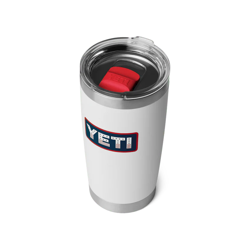YETI Rambler 20 oz Tumbler - Patriotic White - Image 3